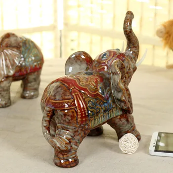 Keramikos talismanas keramikos dramblys namų dekoro namų dekoravimo Kūrybinės aukštos kokybės baldai pasisekė dramblys