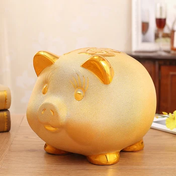 Keramikos Zhaocai moneybox kiaulių didelis piggy bank monetos banko seifas atidarytas dovanų kūrybos papuošalus gimtadienio dovanos