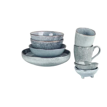 KINGLANG Japonijos senovinių stalo buitinės keramikos indų, dubenėlį, puodelį, lėkštę plokštės be šaukštas
