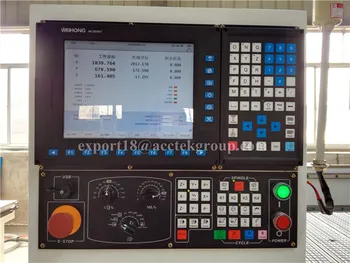 Kinija 3 Krypties HSD Oro Aušinimo Velenas ATC CNC, Weihong NK260 kontrolės sistema, ATC CNC Medienos Frezavimo Staklės, ATC CNC Staklės