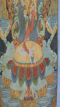 Kinija, Tibetas unikalus šilko siuvinėjimo Tango kortelės senas Brokatas tapybos Statula namų dekoro apdailos grynas rankų darbo Tango kortelės