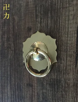 Kinijos antikvariniai vario durų apvalus kabineto stalčiaus rankena paprasta klasikinio vario žiedas žiedas rankena vario žiedas
