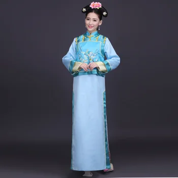 Kinijos Liaudies Kostiumas Etape Moterų Tradiciniai Čing Dinastijos Kostiumas Moteriška Senovės Kinų Qipao Suknelė Dramaturgic 89