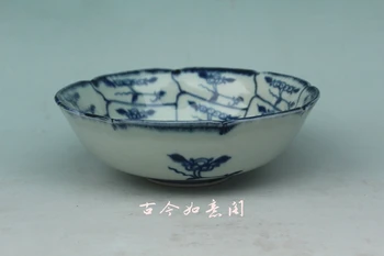 Kinijos porceliano Mėlynos ir baltos spalvos gėlių vazos, senas porceliano indai dubuo