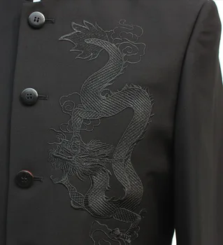 Kinijos Tunika Kostiumas Vyrams Tradiciniai Kostiumai Stovėti Apykaklės Apec Lyderis Kinijos Drabužių Vyrų Siuvinėjimo Dragon Verslo Kostiumo Švarkas 6