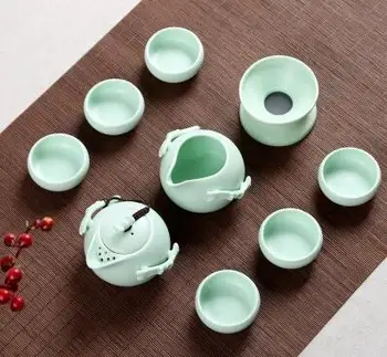 Kinijos Yixing Arbatos Rinkiniai,Originali Keramikos Ruyao Teaset,Home Office Kung Fu Arbatos puodą Teacup