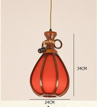 Kinų stiliaus 1/3 vadovai pakabukas lempa, kūrybinė asmenybė, valgomojo lempa arbatos restoranas pakabukas šviesos ZA81112