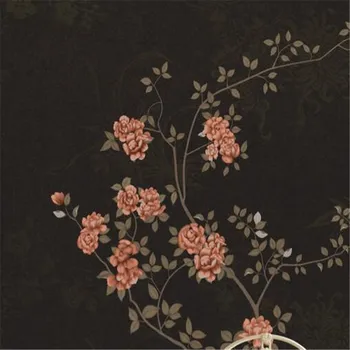 Kinų Stiliaus Foto Tapetai neaustinių Sienos Popieriaus Rožių žiedų Tapetai Kambarį Klasikinio Stiliaus