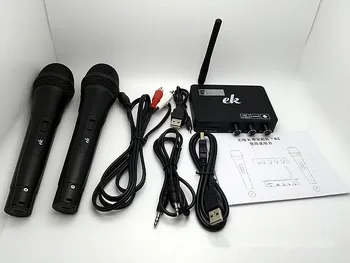 Kišeninių Bevielio Mikrofono Sistema Karaoke player KTV Karaoke Echo Maišytuvas Sistemos, Skaitmeninio Garso Garso Maišytuvas Dainavimo Mašina eK2