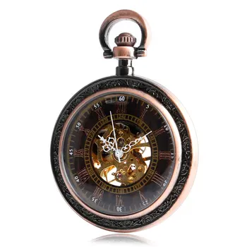 Klasikinio Išskirtinį Vario Mechancial Vertus Vėjo Kišeninio Laikrodžio Vyrų Antikvariniai Fob Laikrodis Relogio De Bolso Moterys, Ponios Dovana