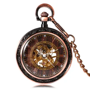 Klasikinio Išskirtinį Vario Mechancial Vertus Vėjo Kišeninio Laikrodžio Vyrų Antikvariniai Fob Laikrodis Relogio De Bolso Moterys, Ponios Dovana