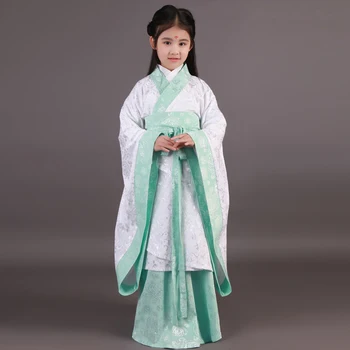 Klasikinė Kinų Liaudies Šokių Nacionalinių Kostiumų Kinija Šokio Kostiumai Vaikams Tradicinės Senovės Kinų Apranga Vaikams Mergina