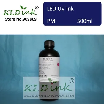 [ KLD Rašalo ] Suderinamas ŠVIESIAI PURPURINĖ LED UV Rašalas rašalinis bortinis UV spausdintuvas su DX5 DX6 DX7 spausdinimo galvutė ( 1 vnt X 500ml )
