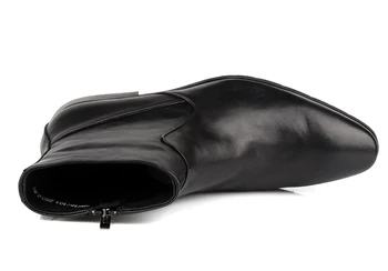 Kokybės mados black boots mens batai natūralios odos žieminiai batai mens motociklo batai