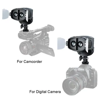 KOLIVAR KN-20FC Kameros LED apšvietimas Video Akiratyje 3200-5600K Reguliuojamas Ryškumas Šviesos Canon Nikon DSLR kamera Kamera
