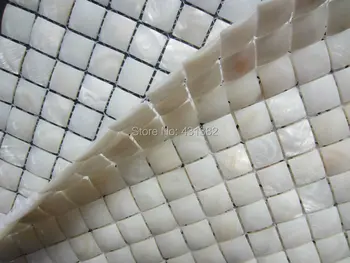 Korpuso plytelės;Vaiskiai balta Arkos formos Korpuso Mozaikos Plytelės,20x20; Naural perlamutru Plytelės, virtuvės backsplash, vonios kambarys sienų apdailos plytelės