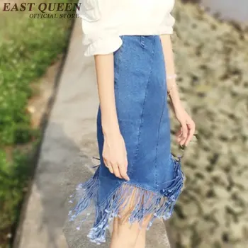 Korėjos mados stiliaus sijonas 2017 naują atvykimo džinsai sijonas trumpas kutas pakraštyje-line džinsinis trumpas sijonas moteris NN0778 HQ