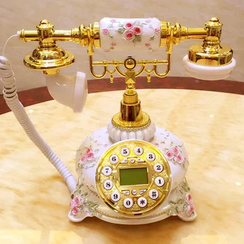 Korėjos sodo antikvariniai telefono mielas Derliaus Senosios Europos stiliaus vila namų fiksuotojo ryšio telefono
