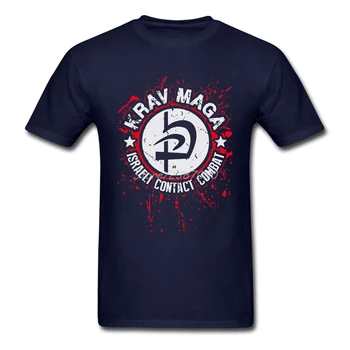 Krav Maga Izraelio Marškinėliai Užsakymą Trumpas Rankovės Prekės ženklo-drabužių Hiphop Šeimos Medvilnės Crewneck 3XL Juokingi marškinėliai