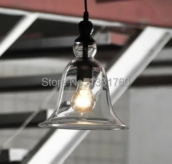 Krištolo Sietynas kristalų bell Amerikos šalies stiliaus pakabukas lempa, Valgomasis, svetainė, miegamasis Baras, Šviesos, stiklo pakabukas lempa
