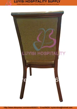 Krovimas medienos grūdų Aliuminio valgomojo kėdė LUYISI899A