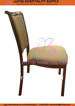Krovimas medienos grūdų Aliuminio valgomojo kėdė LUYISI899A