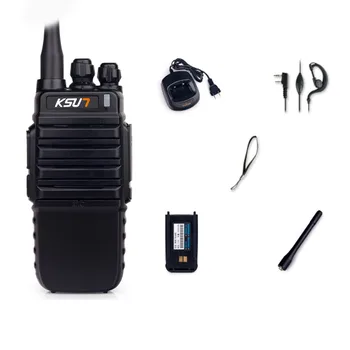 KSUN walkie talkie X-35TFSI streamer versija rankinių nešiojamų 8W didelės galios du būdu radijo UHF400-470MHZ belaidžio kumpis