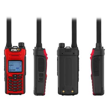 KSUN X-UV68D(MAX) walkie talkie, 8W didelės galios dual band Nešiojamą Dviejų krypčių Kumpis Radijo ryšys HF Transiveris Mėgėjų Patogu