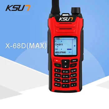 KSUN X-UV68D(MAX) walkie talkie, 8W didelės galios dual band Nešiojamą Dviejų krypčių Kumpis Radijo ryšys HF Transiveris Mėgėjų Patogu