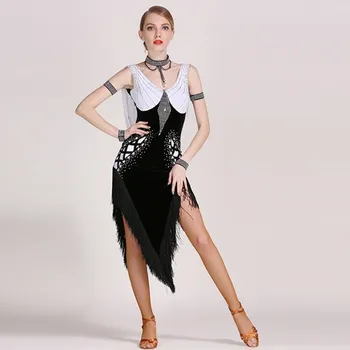 Kutas lotynų amerikos šokių suknelės moterims, lotynų suknelė modernaus šokio kostiumas seksualus tango suknelės šokių suknelė latino moterų salsa