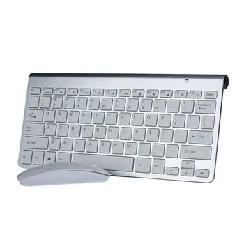 Kuwfi Ultra Plonas 2.4 G Wireless Keyboard Mouse Combo su USB Imtuvas Slim Kelių Spalvų Klaviatūros, Pelės Rinkinys, skirtas PC/Laptop/TV BOX