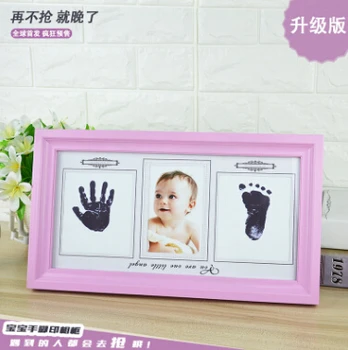 Kūdikis, Ranka, Koja Spausdinti Atminties Augti Foto Rėmelis, skirtas Mergaitei ir Berniukui, su Inkpad Kūdikio Plastikinis Nuotraukų Rėmelis Derinys Rėmelį