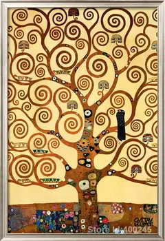 Kūrinys Gustavo Klimto Medis Gyvenimo Stoclet Frizas c. Naftos paveikslų reprodukcijos Aukštos kokybės Rankų dažytos