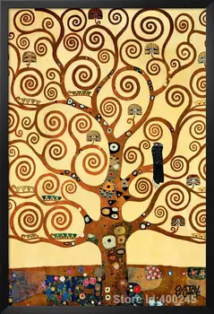 Kūrinys Gustavo Klimto Medis Gyvenimo Stoclet Frizas c. Naftos paveikslų reprodukcijos Aukštos kokybės Rankų dažytos
