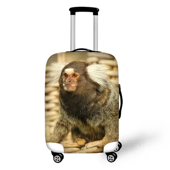 Kūrybinis dizainas kelionės apsauginis dangtelis 18-30 colių transportavimo lagaminas lietaus, dulkių raštas apima Miškų beždžionė