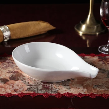 Kūrybinių mados baltos keramikos indai šaukštas bowl dubenėlį Daržovių Salotos italijos desertas, pyragai, bandelės, makaronai, sriuba, sriuba
