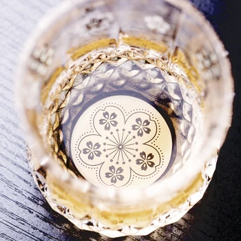 Kūrybos Decoartive stiklo drinkware SAKURA skaidraus matinio wiskey stiklo alaus stiklo geriamojo stiklas, stiklas atsparus karščiui