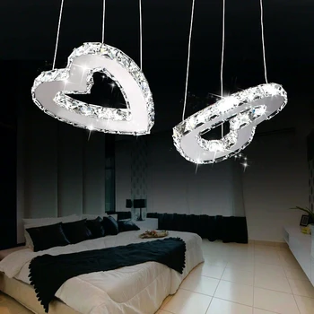 Kūrybos LED meilė širdies pakabukas žiburiai sielos kambarį valgomasis restoranas kristalų pakabukas lempa, Vaikų žaislas šiuolaikinės ZAG