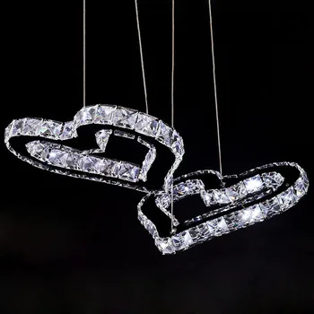 Kūrybos LED meilė širdies pakabukas žiburiai sielos kambarį valgomasis restoranas kristalų pakabukas lempa, Vaikų žaislas šiuolaikinės ZAG