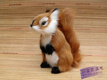 Kūrybos modeliavimas Voverė žaislas polietileno & kailiai, mielas Voverė lėlės dovana, apie 18x10x20cm 2313
