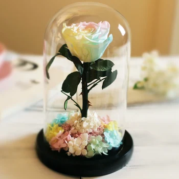 Kūrybos Stiklo Rožės, Gėlės, Švieži, Konservuoti Rožių Gėlių Vestuvių Namų Gimtadienio Automobilių Apdailos