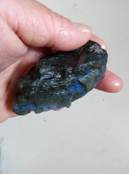 Labradoras Raw Grubus Natūralių Mineralinių Kristalų Pavyzdys