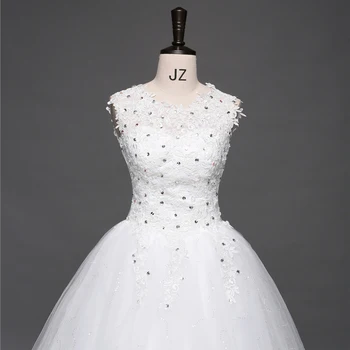 Ladybeauty Tiulio Nėrinių Vestuvių Suknelė Iki 2018 M. Nuotakos Suknelės, Plius Dydis Vestuvių Suknelės