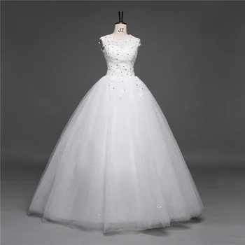 Ladybeauty Tiulio Nėrinių Vestuvių Suknelė Iki 2018 M. Nuotakos Suknelės, Plius Dydis Vestuvių Suknelės