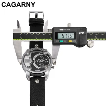 Laikrodžiai Vyrams Prabanga Top Brand CAGARNY Naujas Mados vyriški Didelis Ciferblatas Dizaineris Kvarco Žiūrėti Vyrų Laikrodis relogio masculino relojes