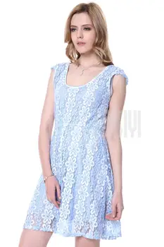 Laisiy Seksualus Rudens Mini Suknelė Klubas Šalies Vestidos Trumpas Rankovės šviesiai Mėlynos Moterų Gėlių Nėrinių Suknelė Vestido De Renda DR10084