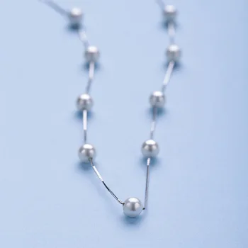 L&P, Nekilnojamojo 925 Sidabro 6m*9 Perlų Karoliai Moterų Karoliai Mados Fine Jewelry Didmeninė Kalėdų Dovana