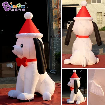 Lauke Kalėdų 2.1 Metrų Pripučiami šuo animacinių filmų reklamos dekoratyvinis Susprogdinti baltas šuo Replika Žaislai