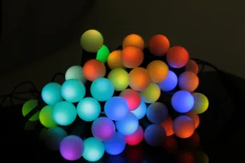 Lauko 6m 40 led kamuolys styginių šviesos Juoda viela led pasakų šviesos vestuvių sodo Puošmena LED Kalėdų Medžio Šviesos