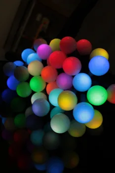 Lauko 6m 40 led kamuolys styginių šviesos Juoda viela led pasakų šviesos vestuvių sodo Puošmena LED Kalėdų Medžio Šviesos